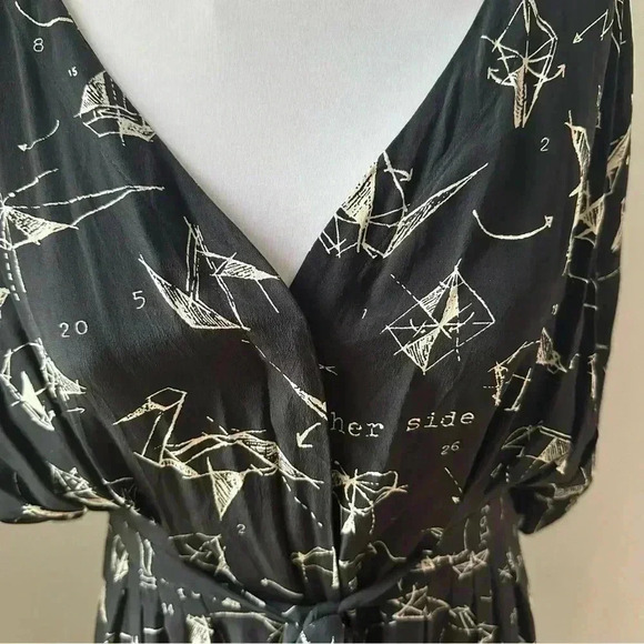 Anthropologie Moulinette Soeurs Silk Origami Dress size 4 - Picture 2 of 9
